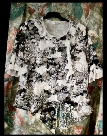 Sommerliches Blusen-Rock Set Gr. 44-46 Elitelle Paris
