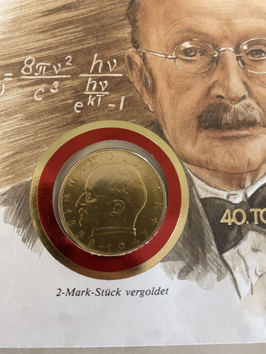 Tutti le monete: 2 Mark 1957 Max Planck vergoldet – Usato da Muralto venduto da Alex1912 1