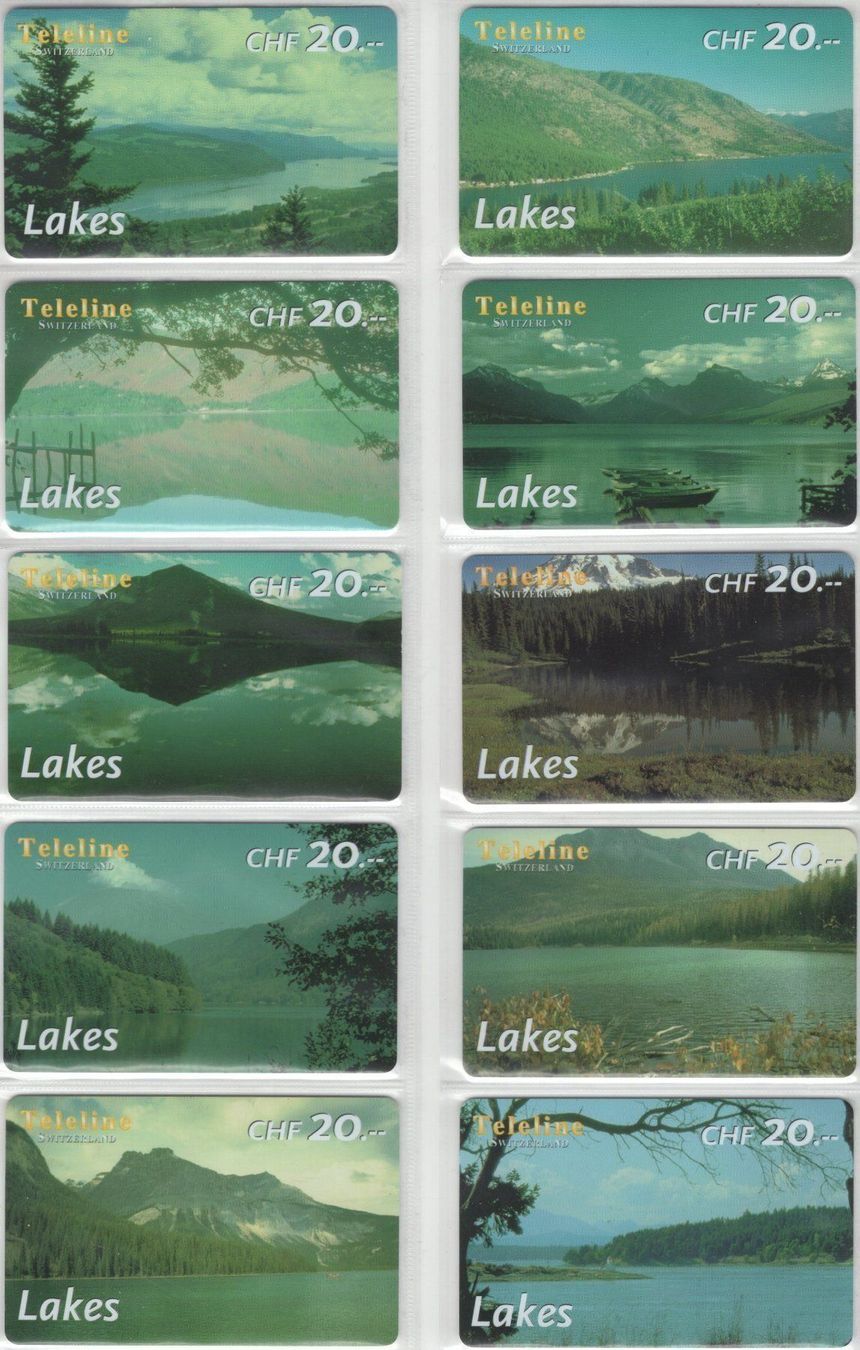 Schede telefoniche: TELELINE Prepaid Serie - Lakes - Seen – Usato da Eglisau venduto da Chperfins
