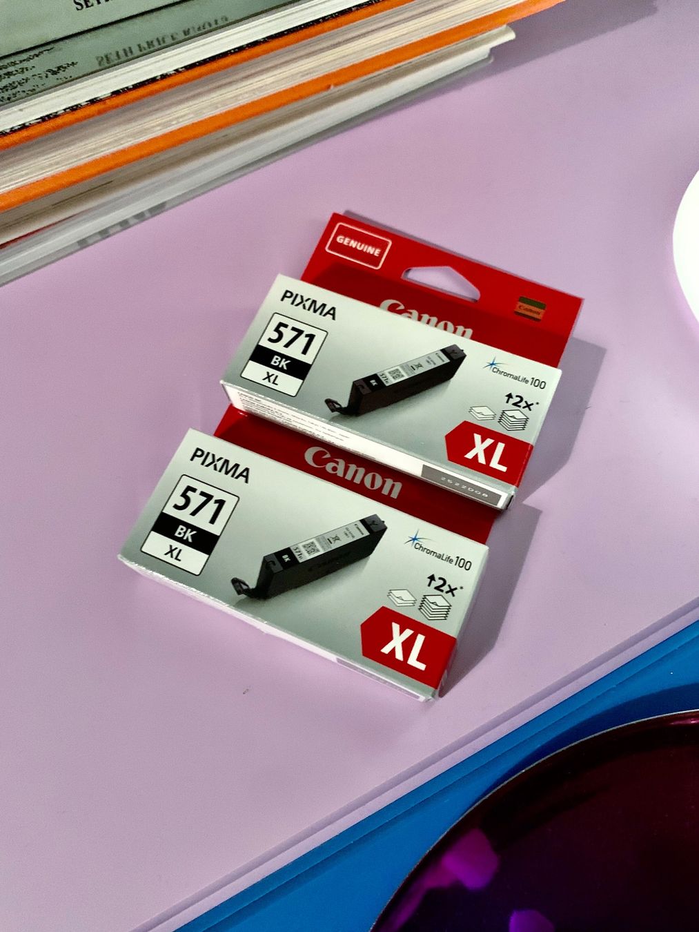 Canon Cartucce per stampanti & toner: 2x Original Canon CLI-571XL BK Tintepatrone – Nuovo e nell'imballaggio originale da Zürich venduto da dkaehr