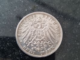 1x 3 Reichsmark 1911