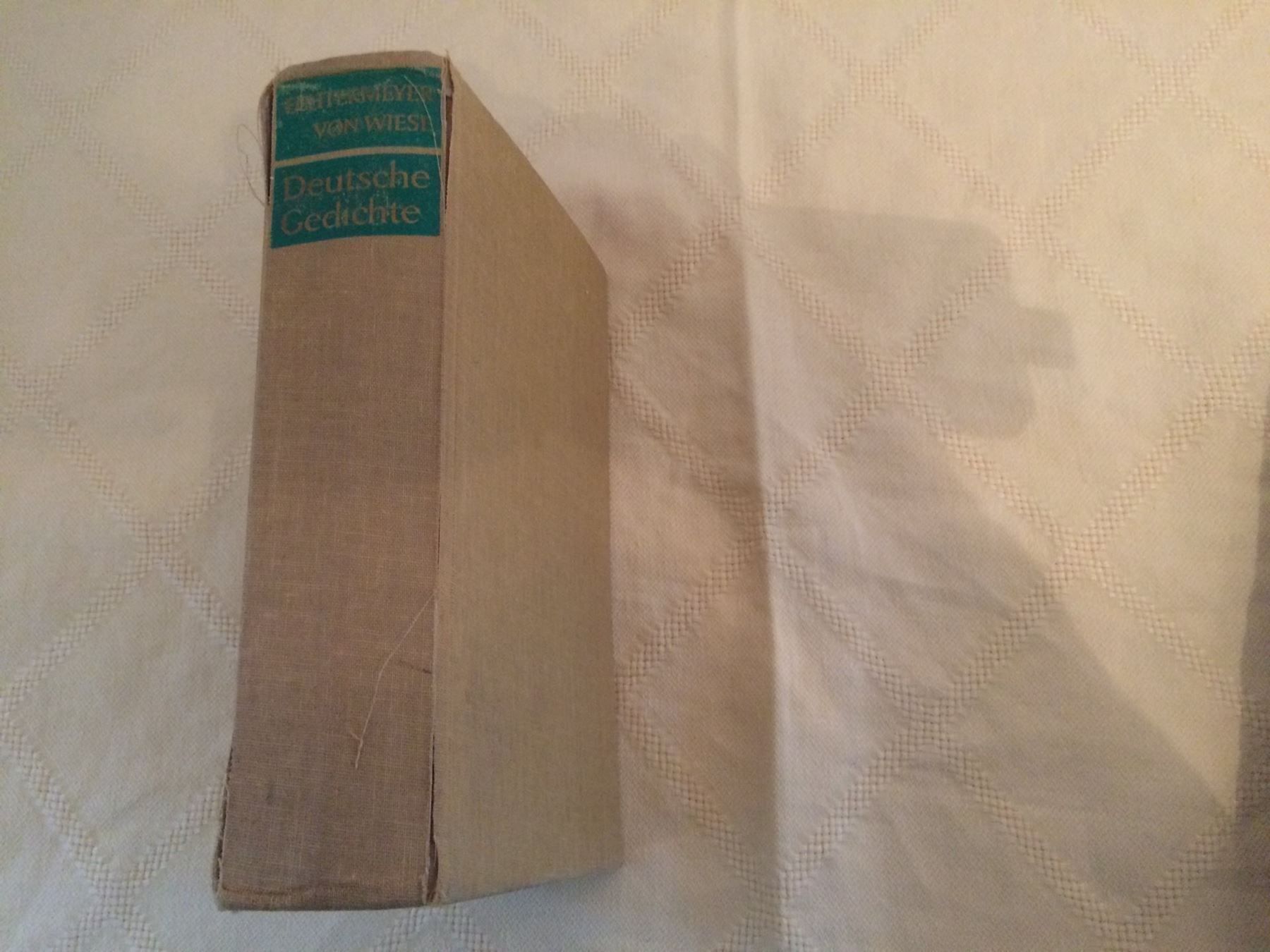 Bücher: Echtermeyer/Von Wiese -DEUTSCHE GEDICHTE – Gebraucht aus Buchs AG von ReaNaTsch