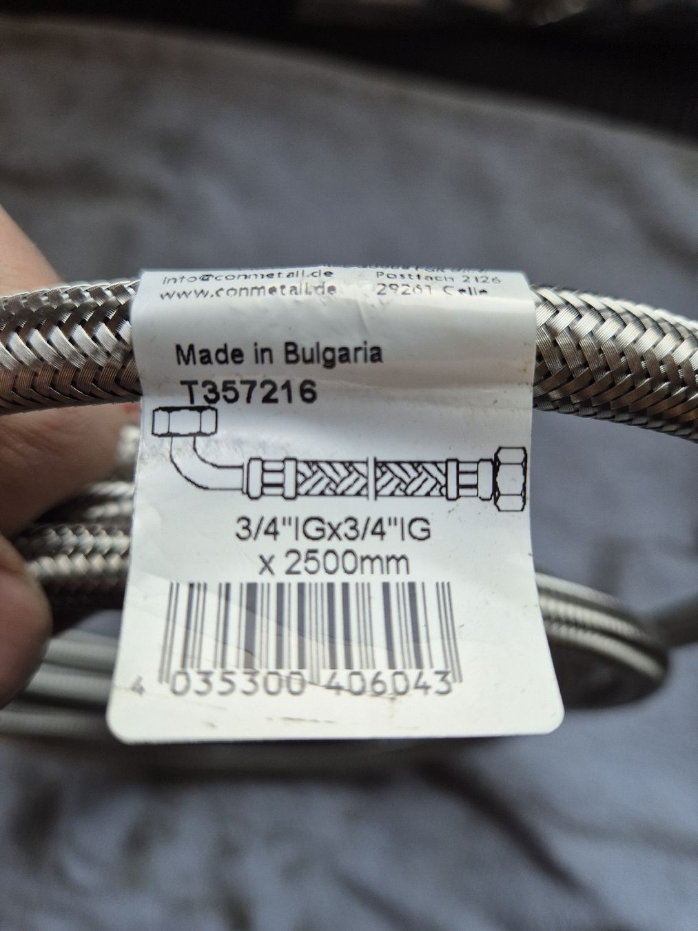 Rohre & Schläuche: Anschlussschlauch 3/4 zoll – Neu (gemäss Beschreibung) aus Hugelshofen von Rogoli 1