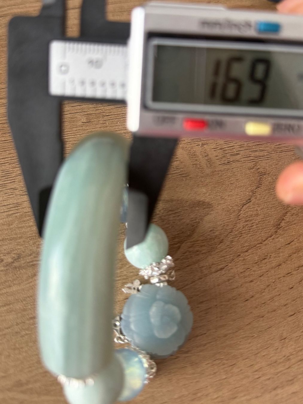 Bracciali & Braccialetti: Amazonit & Aquamarin Armband Unikat Handarbeit – Nuovo (secondo la descrizione) da St. Gallen venduto da Ammora 9