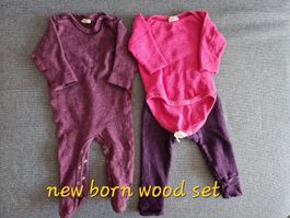 Babyset aus Wolle für Neugeborene