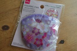 Japanischer Fächer Mini Portable - Folding Fan - Sakura