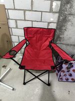Campingstuhl Mood Temba rot klappbar neuwertig