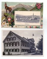 Hundwil - Gasthaus zum Bären und Dorfansicht