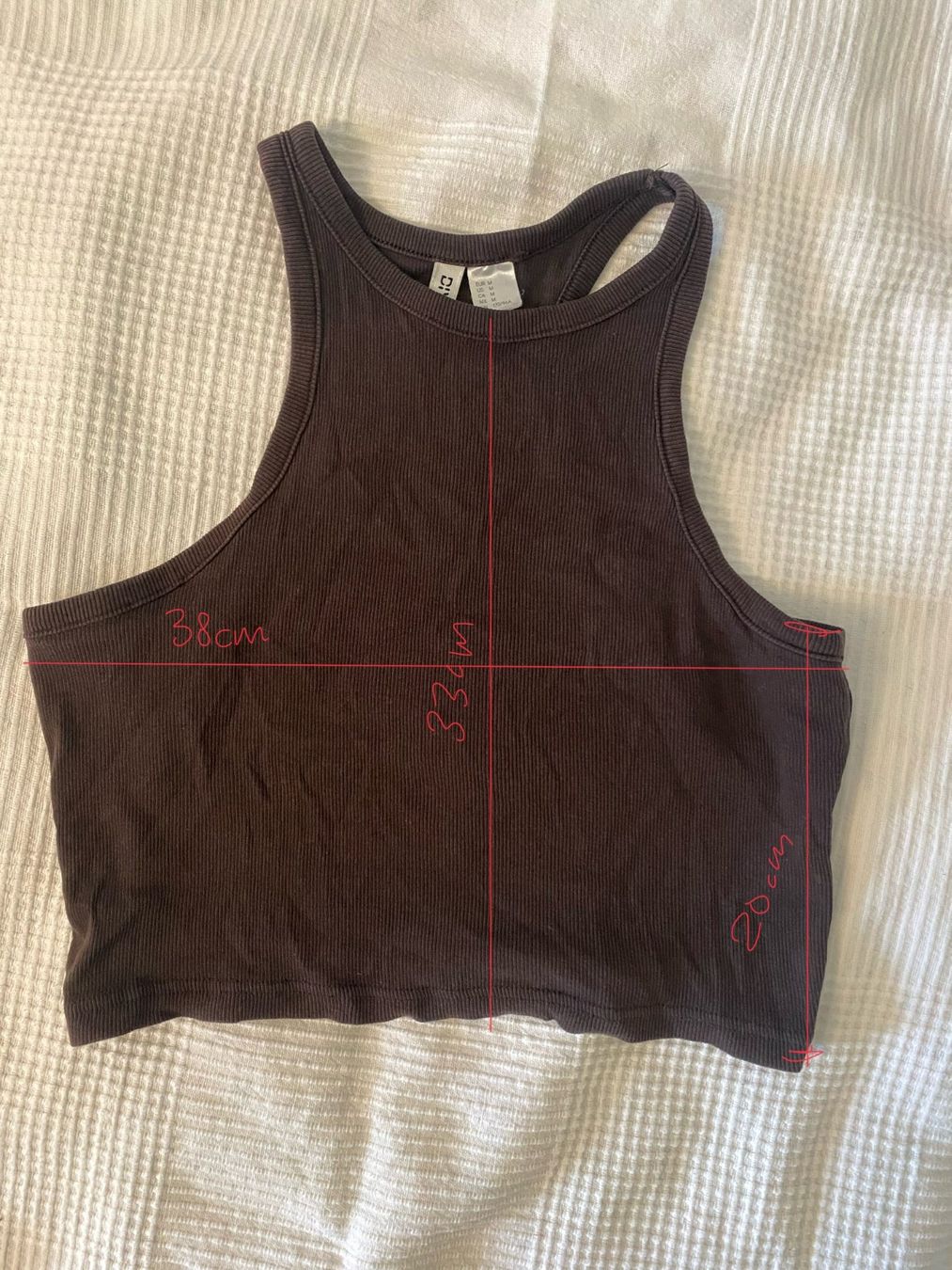 H&M Tops: Croptop braun – Gebraucht aus Pfungen von car_7l8r