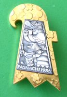 Basel Fasnachtsplakette Gold 1986 mit Nadel