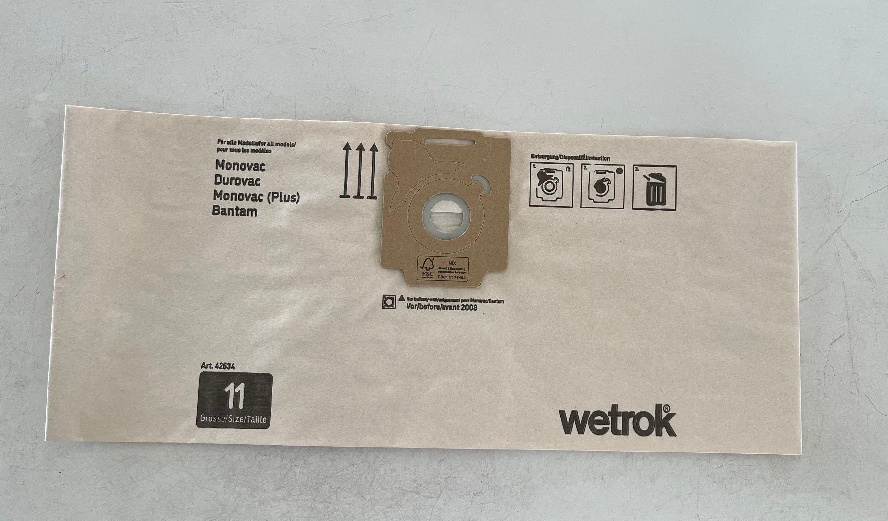 Wetrok Staubsauger & Zubehör: Wetrok Staubsaugersäcke NEU – Neu und originalverpackt aus Uster von inf_2ycg