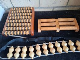 Massagegeraete Holz 3er Set gebraucht
