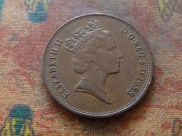ROYAUME-UNI  2 Pence  1988
