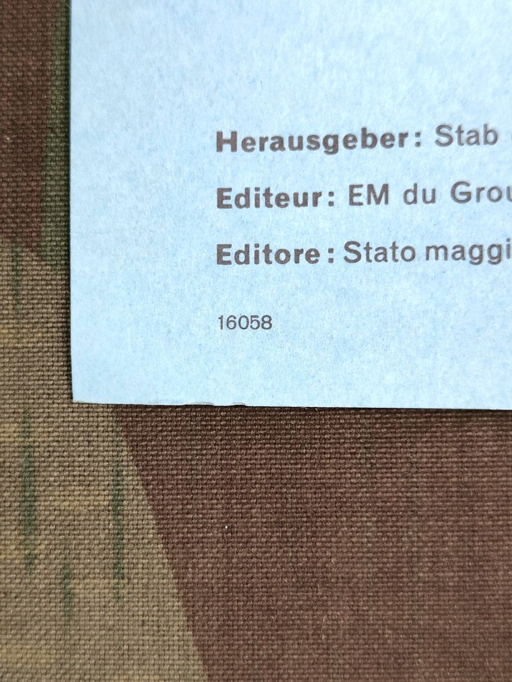 Schweizer Armee Uniformi: Formular 14.40 dfi, Flugzeugerkennungsdienst, 1967 – Usato da Bauma venduto da SwissMilitaria 2