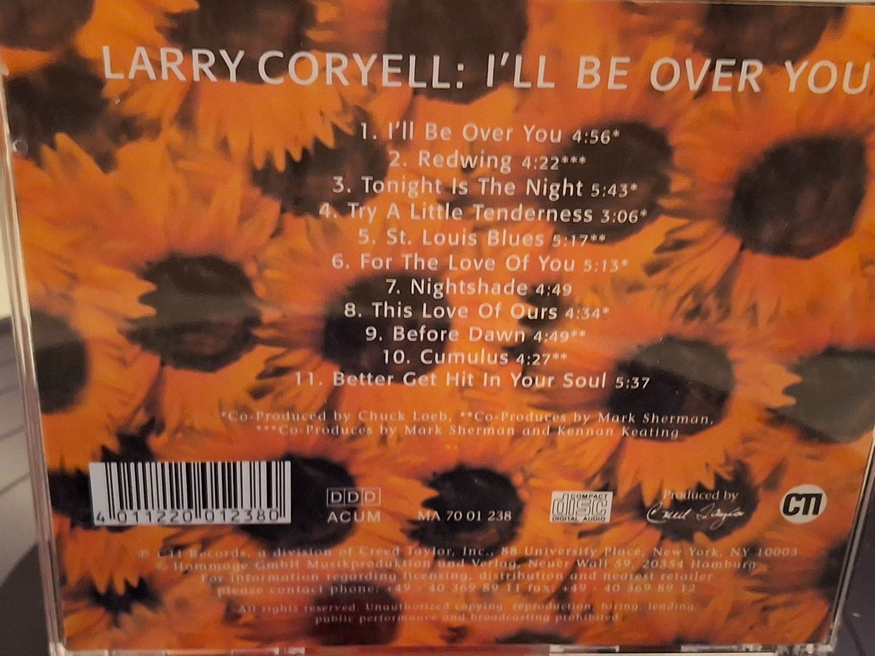 CD: CD Larry Coryell - I'll Be Over You - – Usato da Aarberg venduto da Jackup1 1