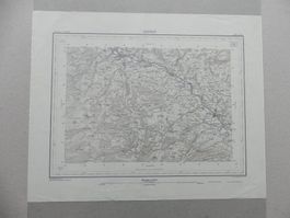 Ungefaltet Landkarte Karte Ebnat 1933 Neu St. Johann Nesslau