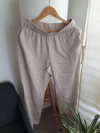 H&M Beige Flare Pants