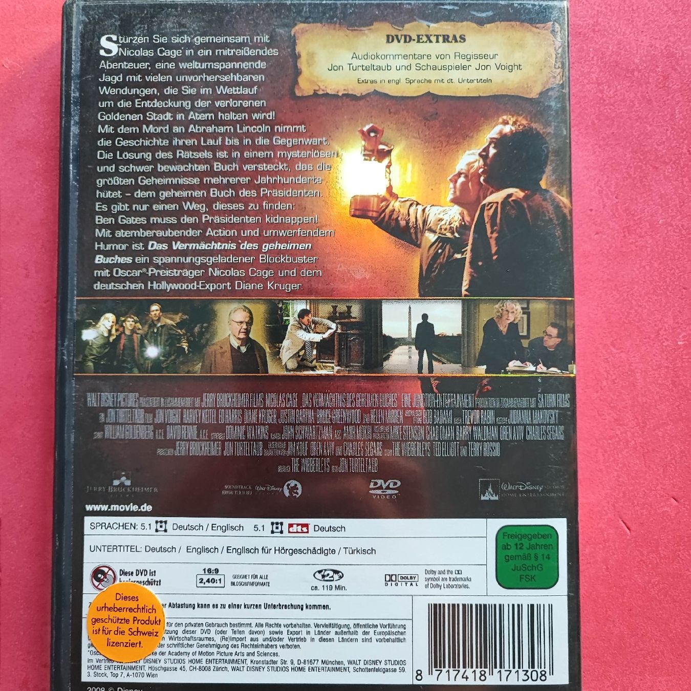 Tutti i DVDs: DVD National Treasure 2 - Das Vermächtnis – Usato da Dübendorf venduto da kb86_MOVIE 1