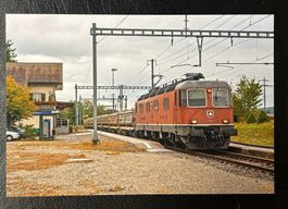 Re 6/6 11631 «Dulliken» m. Aushubzug b. Altenburg 14.9.2009