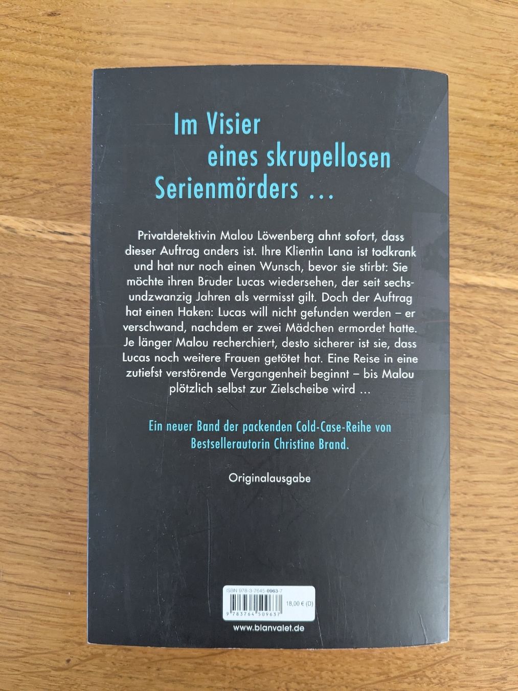 Libri: Christine Brand: Vermisst - Der Fall Lucas – Usato da Wohlen AG venduto da merkur0300 1