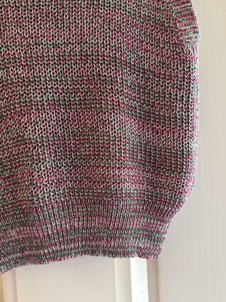 Gilet & Giacche senza maniche: Hand-knitted sleeveless top for summer, size S, unique. – Nuovo (secondo la descrizione) da Zürich venduto da olalinda 3