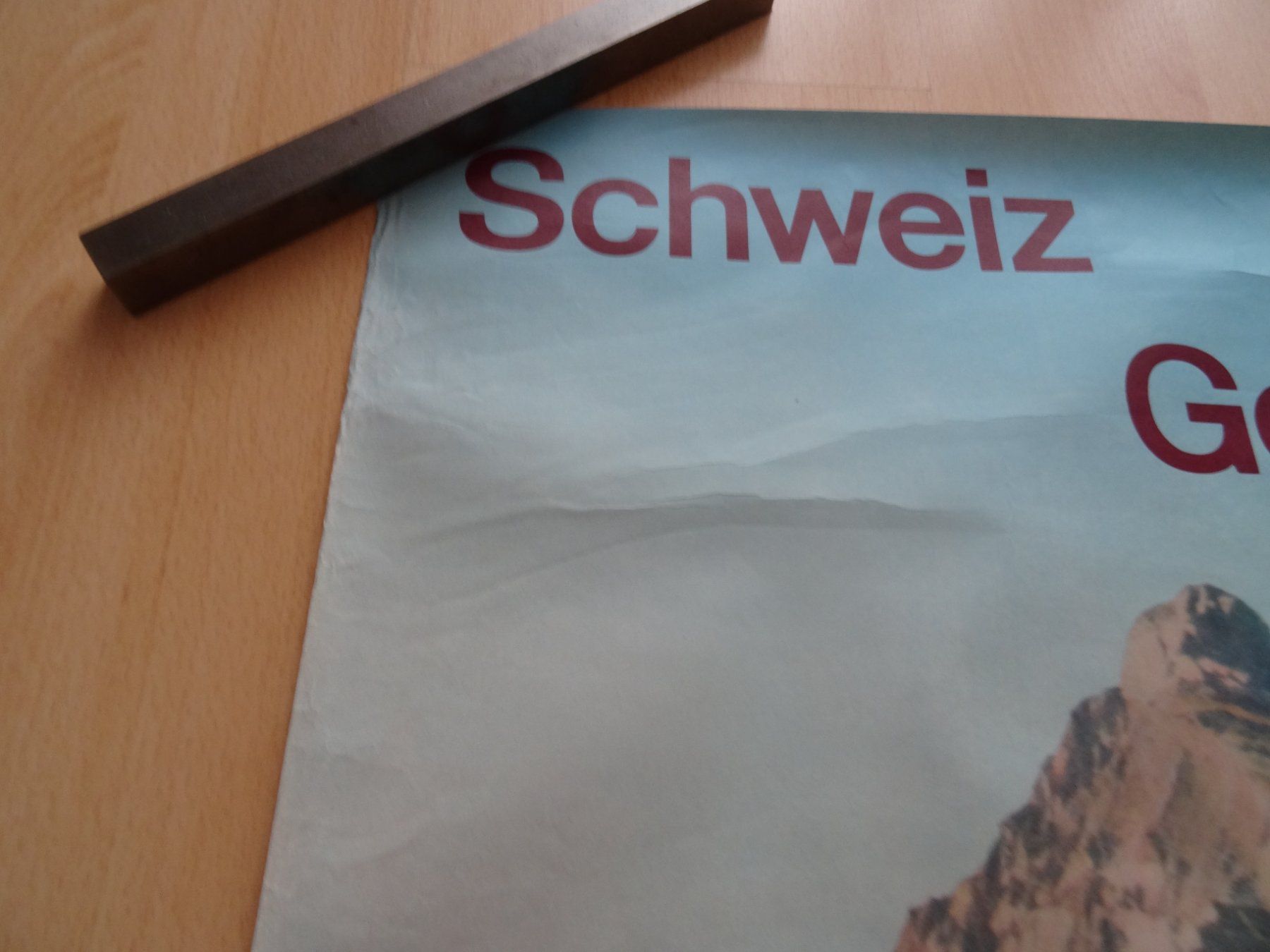 Foto & Immagini: älteres Plakat Schweiz Gotthardlinien – Difettoso da Lupfig venduto da Jolly63 2