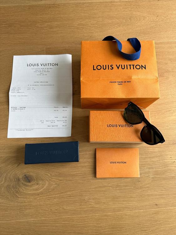 Louis Vuitton Herren LV Waimea Sonnenbrille schwarz Monogramm Logo