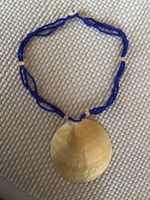 Kette mit grossem Muschel / Perlmutt Anhänger