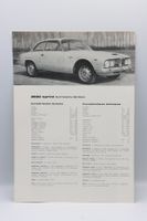 Alfa Romeo 2000 Sprint Bertone 1964 Prospektblatt