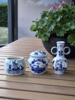 3er Set Delft Blauw Miniaturen – Rarität: Marne's Senftopf 