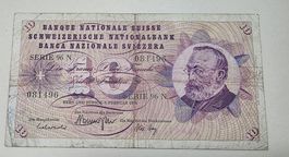 Suisse 10 Fr. 07.02.1974 Serie 96 N