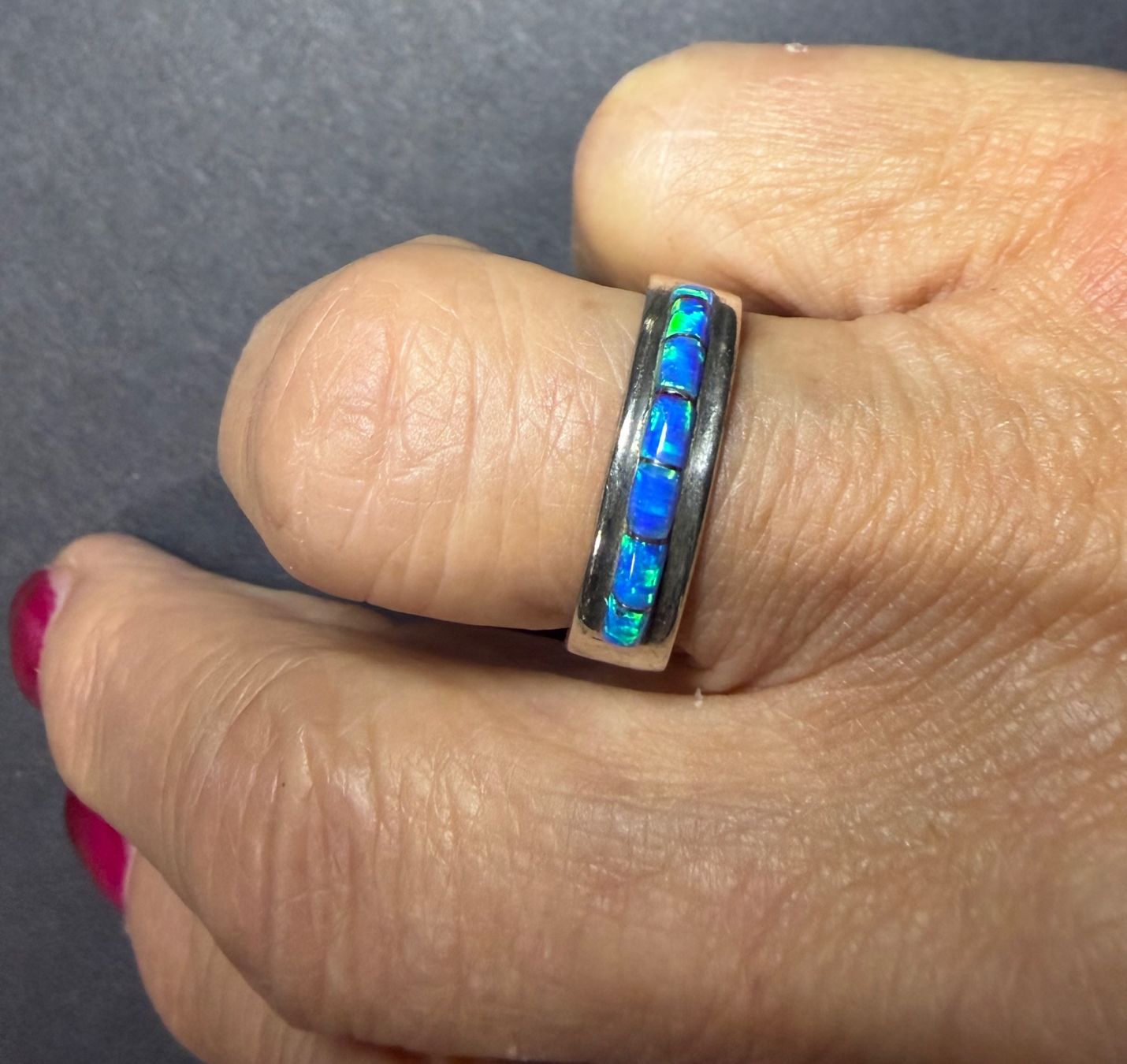 Bagues: Silber-Ring mit Opal Gr.57 – D'occasion à Eptingen par swi_9zxn 3