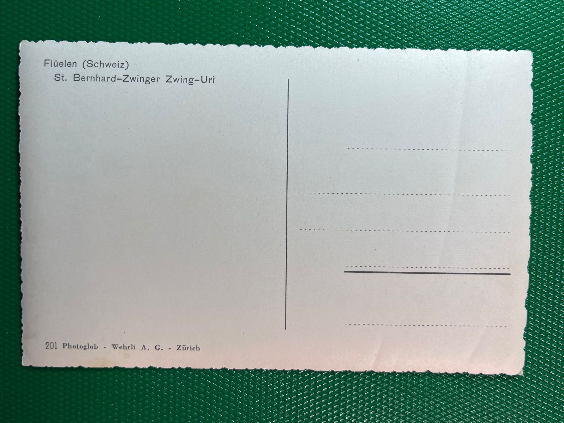 Cartoline postali: Flüelen - St.  Bernard-Zwinger – Usato da Steg VS venduto da danwer74 1