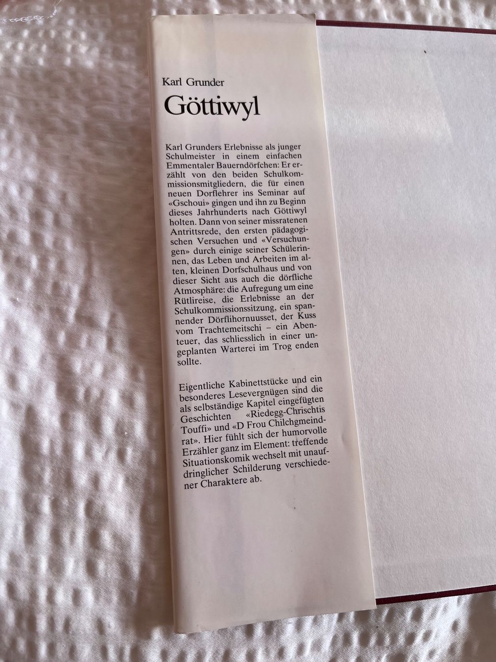 Livres: Buch Göttiwyl – D'occasion à Eschenbach SG par Joey-Li 1