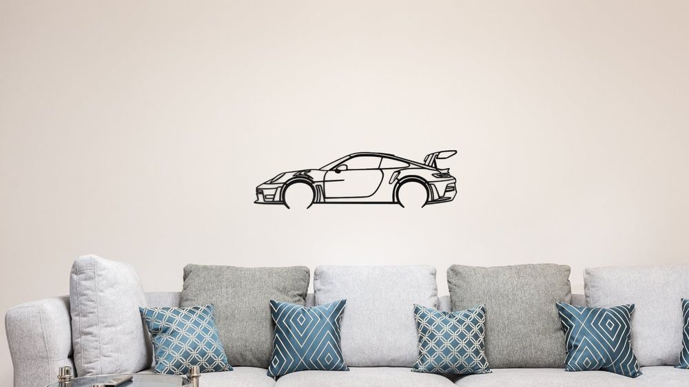 Porsche GT3 RS 65cm Wand Kunst