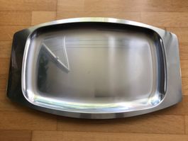 SPRING Servierplatte aus INOX 18/8 (Chromstahl), swiss made