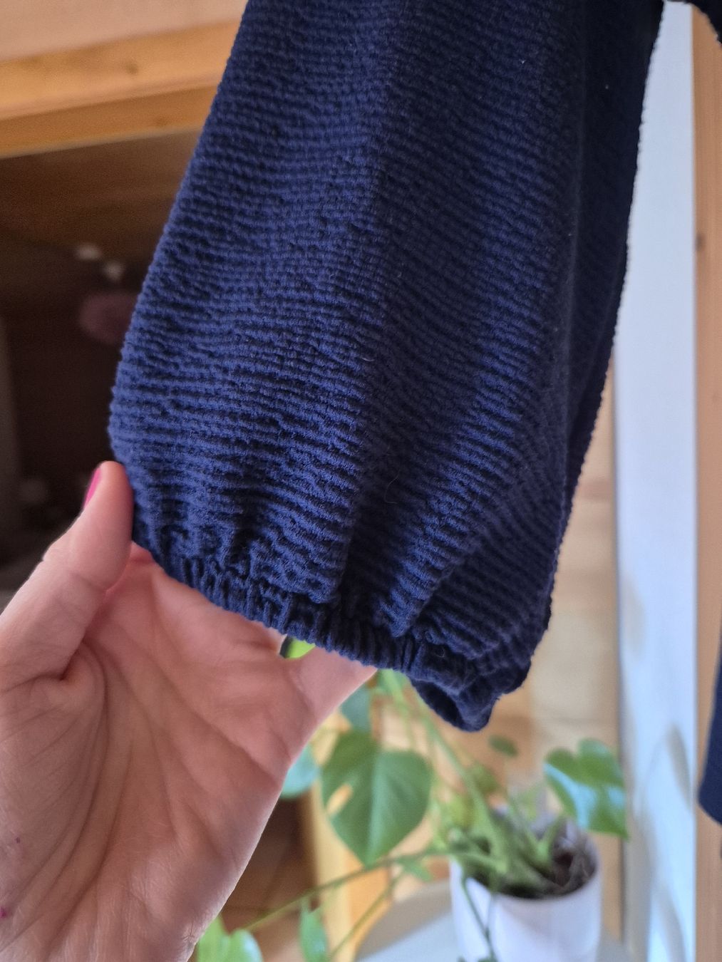 Camicette: Unstandsbluse Schwangerschaft C&A Dunkelblau – Usato da Wynigen venduto da La_Talpa 2