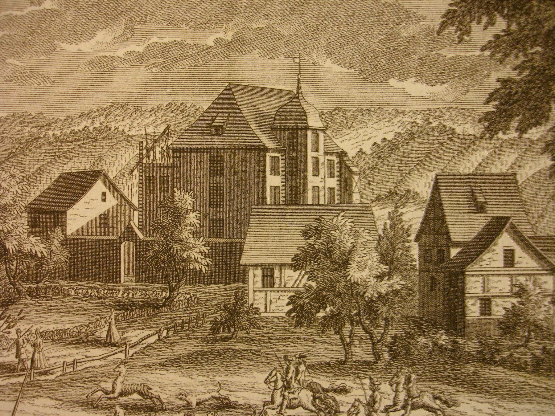 Stiche: ISLIKON, SCHLOSS KEFIKON, KUPFERSTICH – Gebraucht aus Grüningen von Kartensammler 3