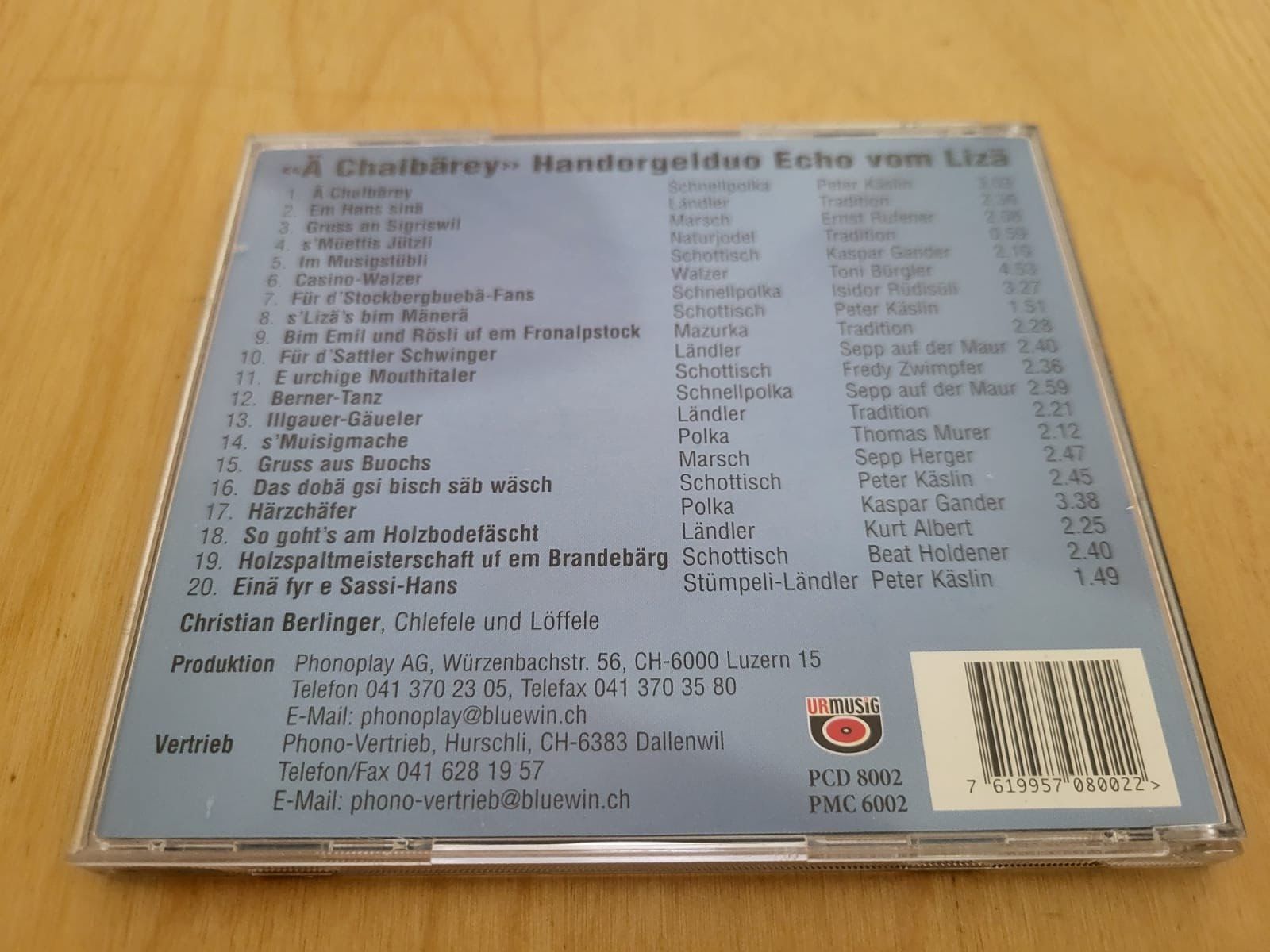 CDs: CD Handorgelduo Echo vom Liza Ä Chalbärey – Gebraucht aus Urnäsch von Rteppich 1