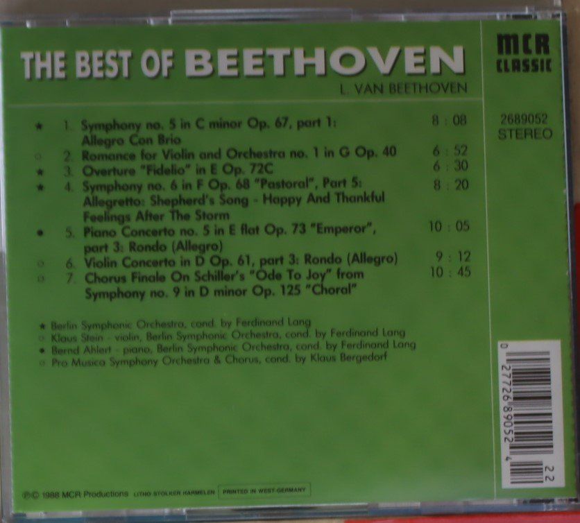 CDs: The Best of Beethoven – Gebraucht aus Luzern von CONTENTI 2