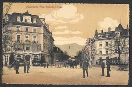 Solothurn Neue Bahnhofstrasse mit Hotel Terminus