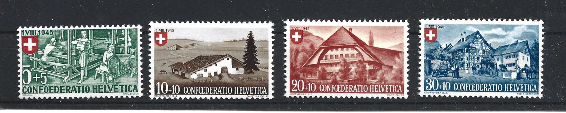 Tutti i francobolli: 1945 Pro Patria – Nuovo (secondo la descrizione) da Trübbach venduto da Sammer51