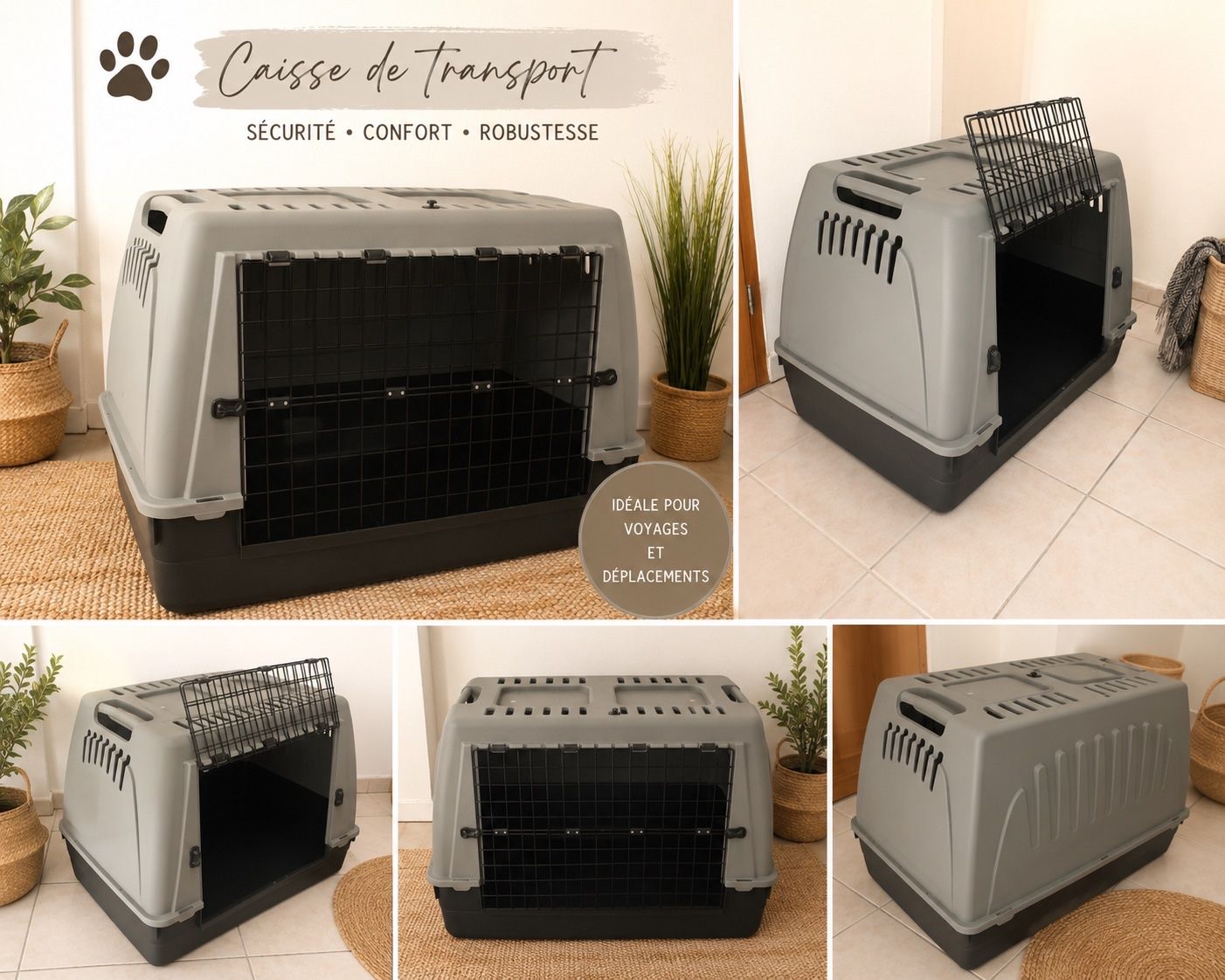 Gabbie, trasporto & Sicurezza: Caisse de transport pour chien neuve – Nuovo (secondo la descrizione) da Lausanne venduto da luc_n7hk 1