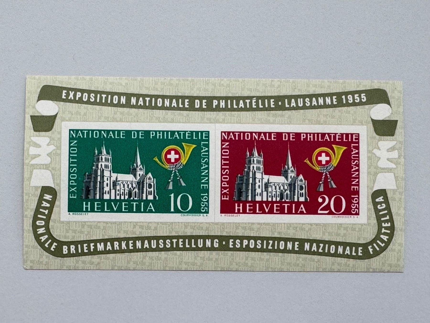 Tutti i francobolli: 1955 Block Lausanne – Usato da Küssnacht am Rigi venduto da POSTOMASTER