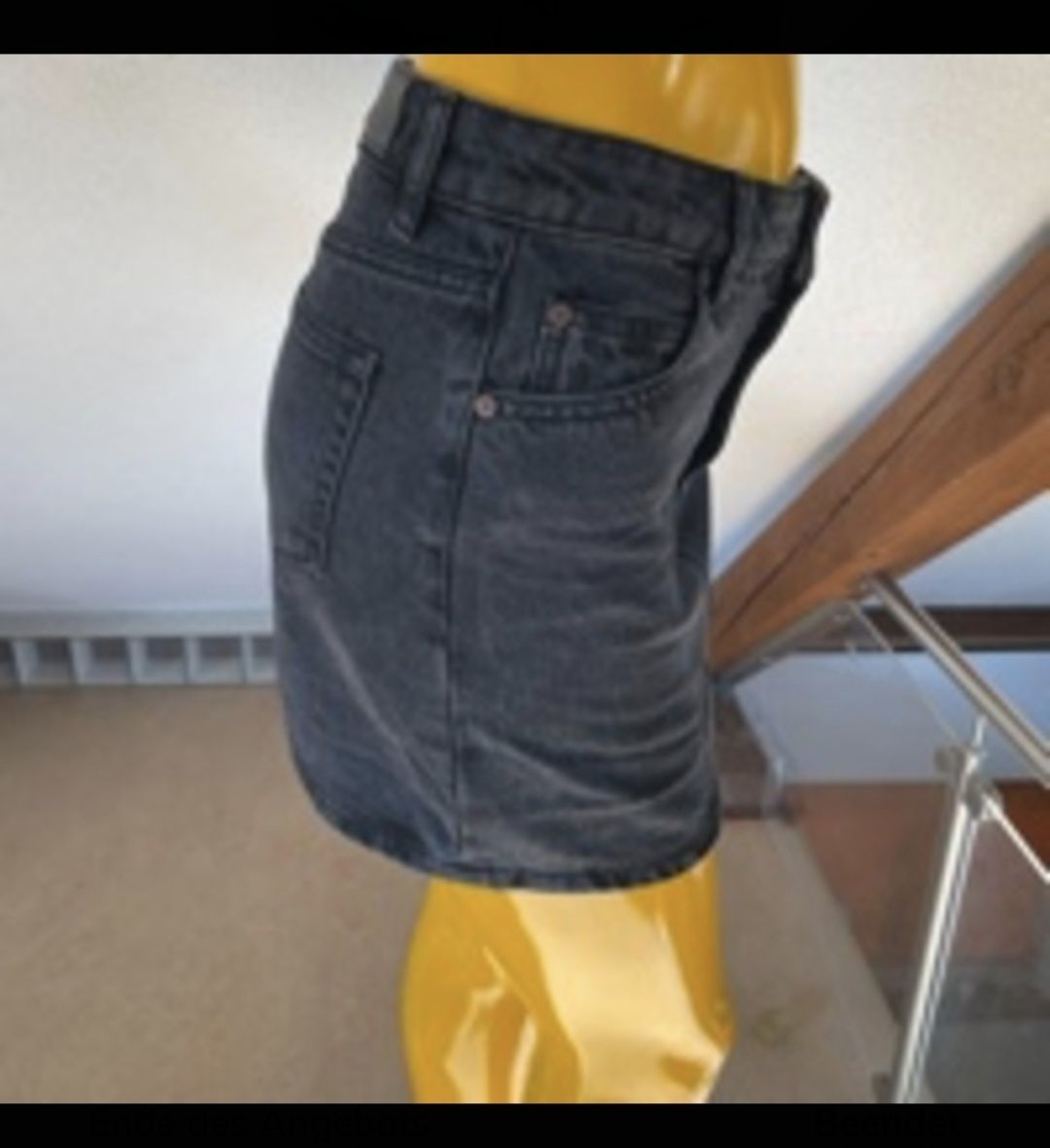 Mango Gonne: Schwarzer Jeansrock von Mango, Grösse XS – Usato da Klingnau venduto da vollmond36 4