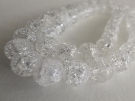 Schneequarz geknackt 6mm.Strang