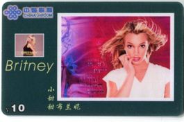 Telefonkarte "Britney Spears".