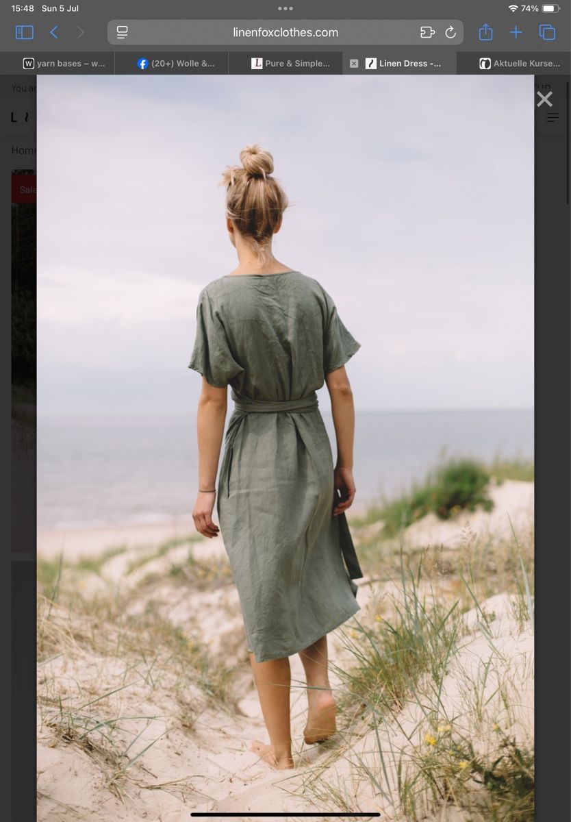 Vestiti: Leinen-Wickelkleid von Linenfox S-M – Nuovo (secondo la descrizione) da Utzenstorf venduto da Wirangi 4