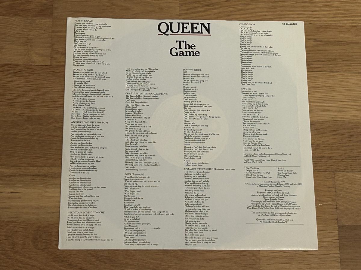 Dischi in vinile: Queen. 1980. The Game – Usato da Faulensee venduto da Mizuno06 3