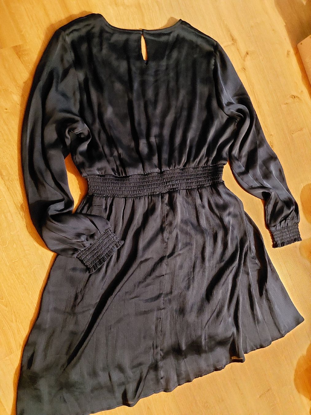 Vila Vestiti: VILA Kleid, Gr 44, Blau, langarm,  leicht – Usato da Büttikon AG venduto da lca_v7pb 5